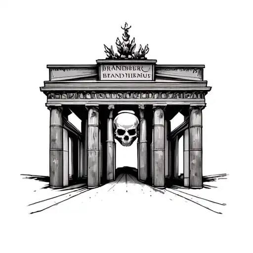 Brandenburg Tor Skull