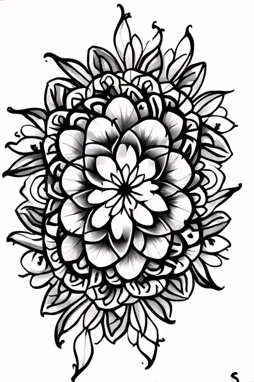 Fine Line Ornamental Mandala