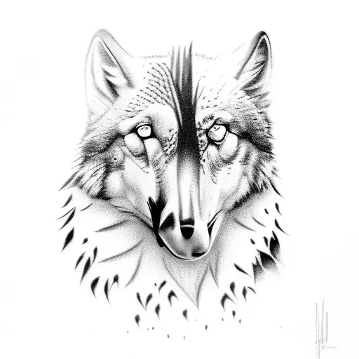 Ravens And Wolfs Black And White