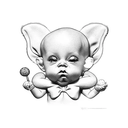 Kewpie Baby With Bows