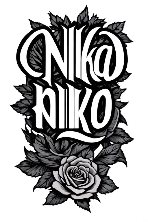 Name Tattoo Featuring Niko