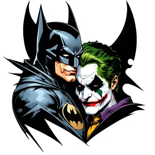Batman And Joker Card