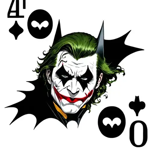 Batman And Joker Card Design