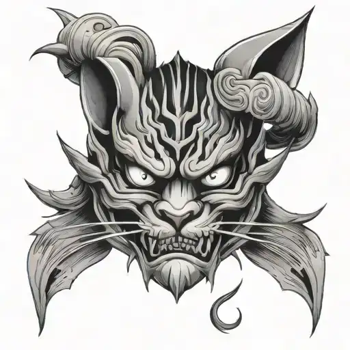 Oni Mask Cat