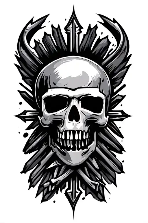 Politcal Rebel Similar To Polish Underground Or Iron Front Symbol