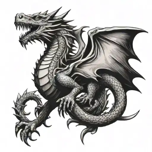 Game Of Thrones Dragon With The Sword