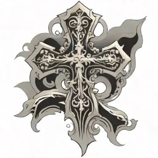 Cross With Background