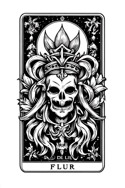 Flur De Lis Tarot Card