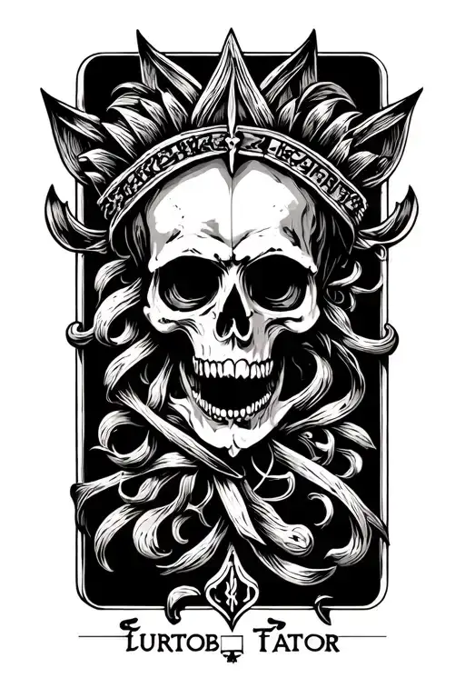 Flur De Lis In A Tarot Card