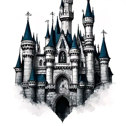 Disney Castle Under Bust