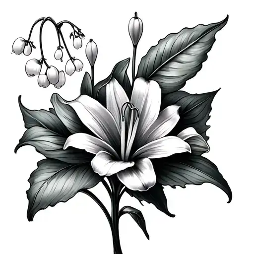 Lily Of The Valley And Marigold