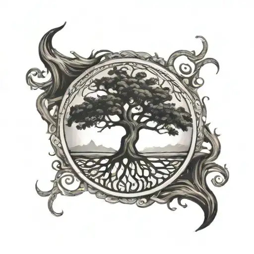 Tree Of Life With Roots