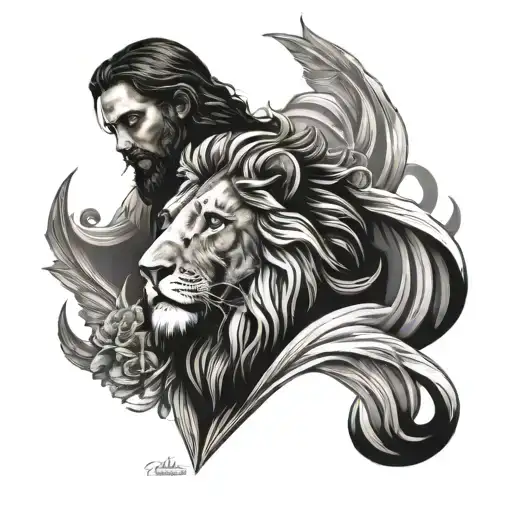 Jesus And Lion