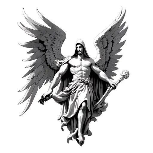 Archangel Michael With Hood