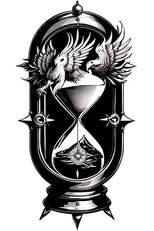 Hourglass Compass Phoenix