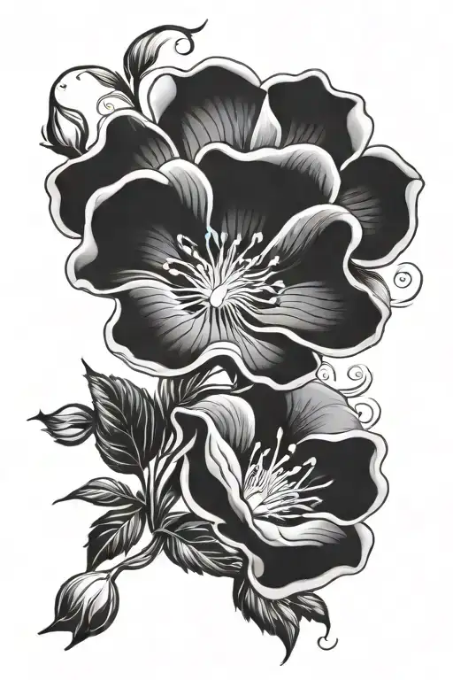 Flowers Blooming Morning Glory Rose And Sun Flower