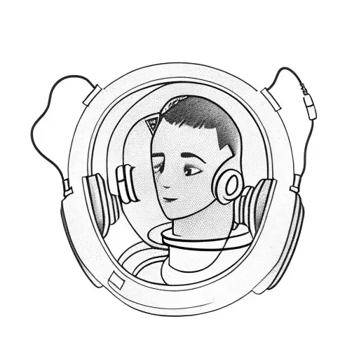 Astronaut With Headphones