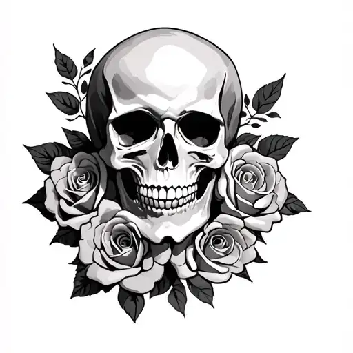 Skull And Roses