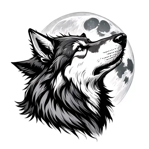 Wolf Howling At The Moon
