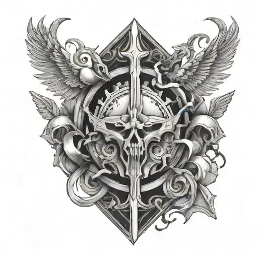 Sacrifice Word With Throrns Wrapped Around It