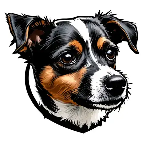 Jack Russell And Odin Symbol