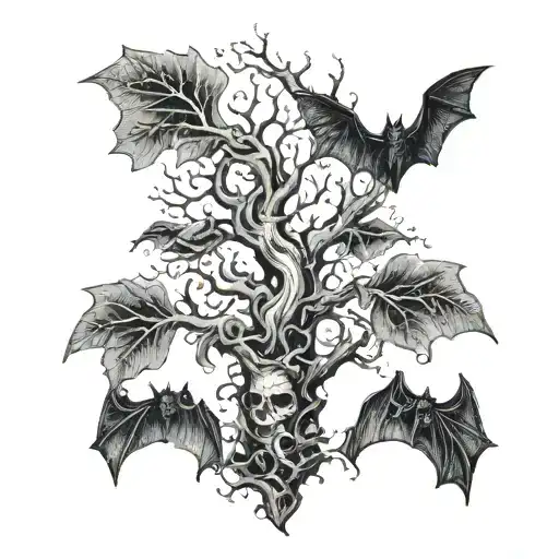 Poison Tree With Bats