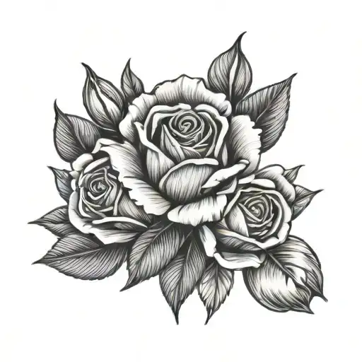 Rose And Tulips Small