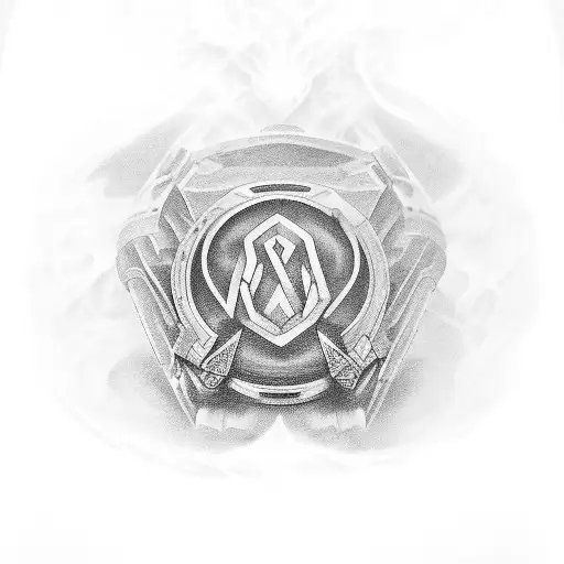 Infite Symbol Wrapping From Chest To Upper Arm