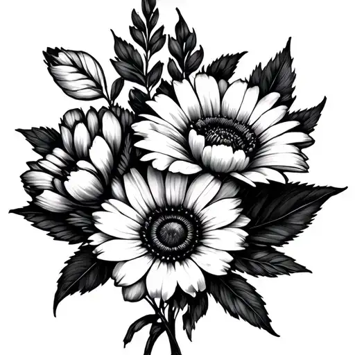 January And March Birth Flower Bouquet