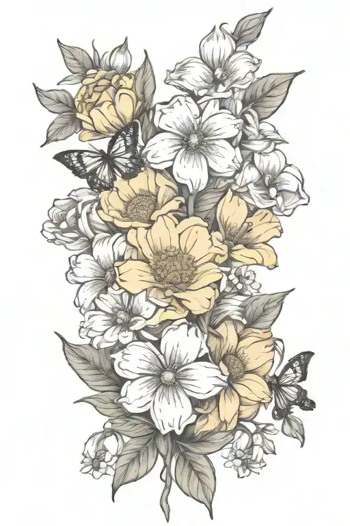 Daisy And Sweet Pea Bouqet