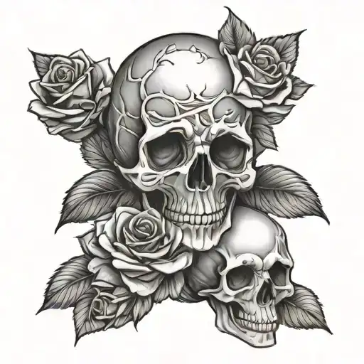 Roses And Skull