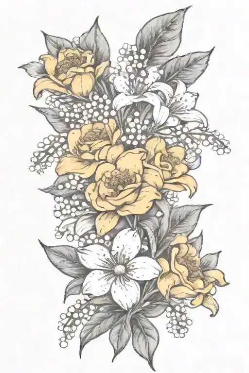 Daisy And Lily Of The Valley Bouqet