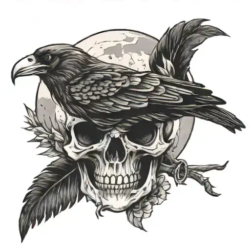 Moon Skull Crow