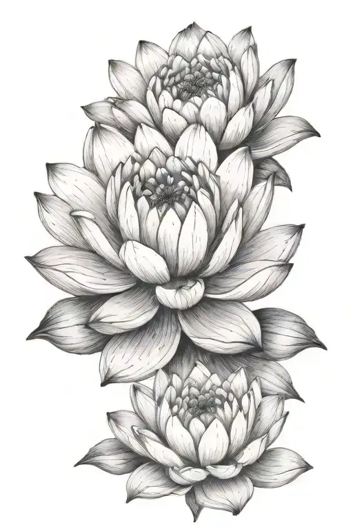 Water Lily Marigold Peony Flowers