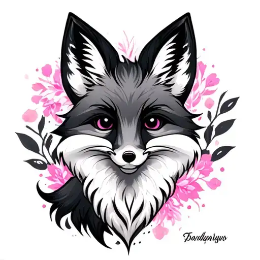 Cute Pink Fox