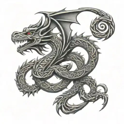 Celtic C Dragon