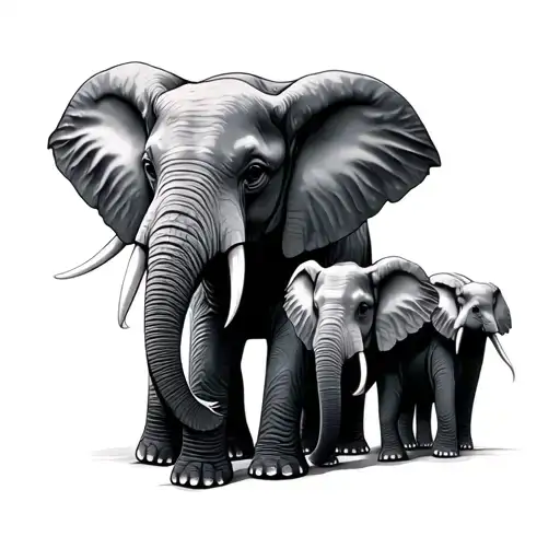 Elephant Family Members