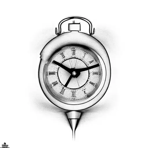 Flatline With Digital Time In The Form Of A Date