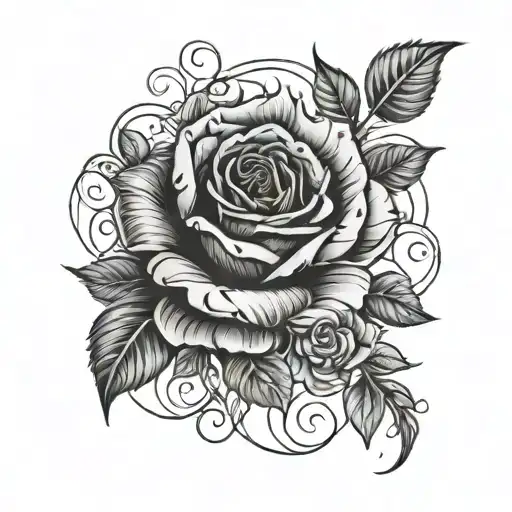 Name And Rose Intertwined