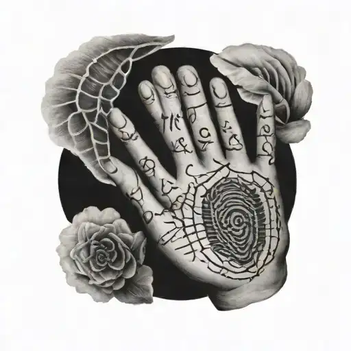 To Create A Tattoo Containing Portions Of The Fingerprints Of The 5 Members Of My Family