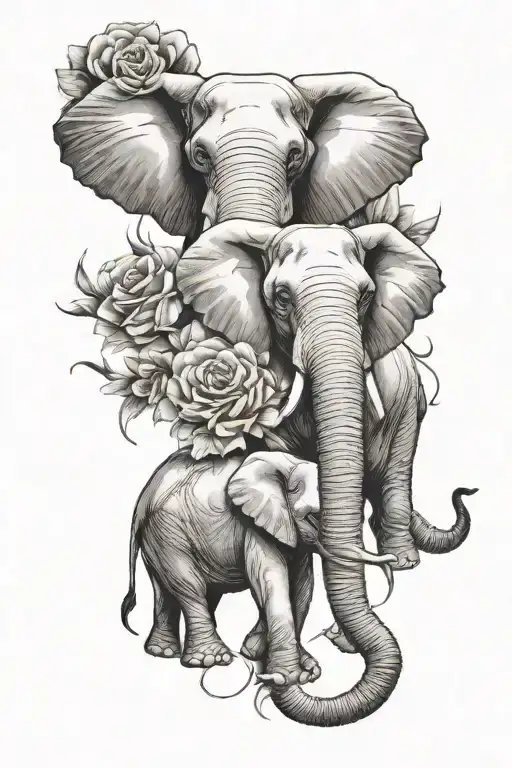 Elephants And Rubys And Breast Cancer Ribbon And 143