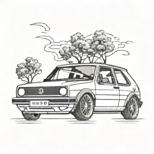 Mk3 Vw Golf Outline