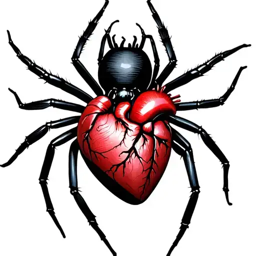 The Black Widow Spider Bites The Heart