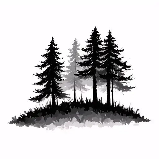 Forest Trees Background Looking