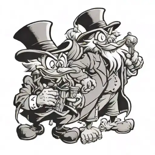 Disney Hitchhiking Ghost With Scrooge Mcduckwls