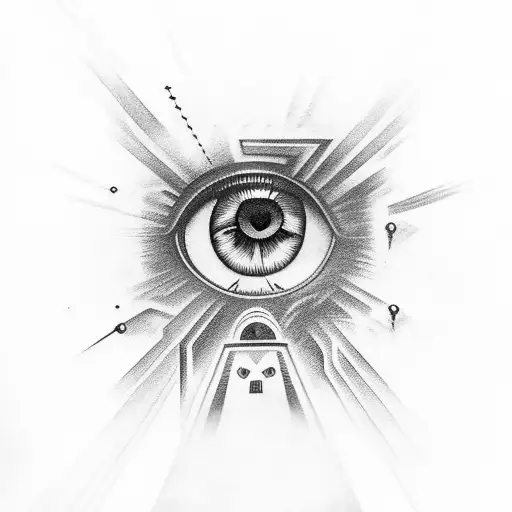 Illuminati Eye With Dagger