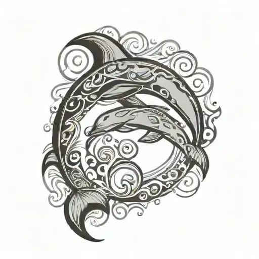 Dolphin Semi Colon Symbol Morphing