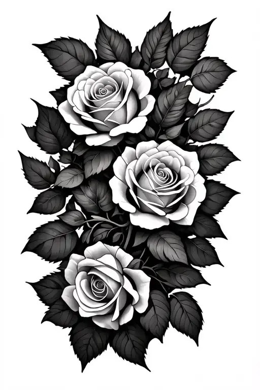 Roses On A Vine Wrapping Arm