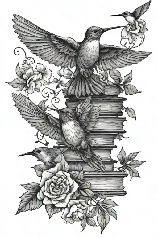 Tree Hummingbird Books Flowers