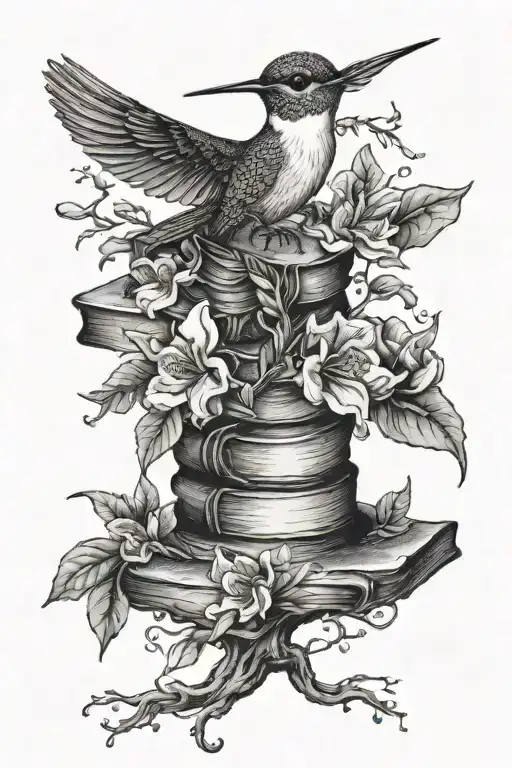 Tree Hummingbird Books Flowers